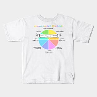 Anxious Avoidant Attachment Styles Chart Kids T-Shirt